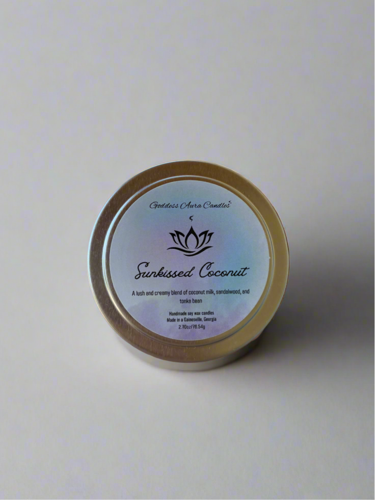 Sunkissed Coconut Soy Wax 4oz Candle