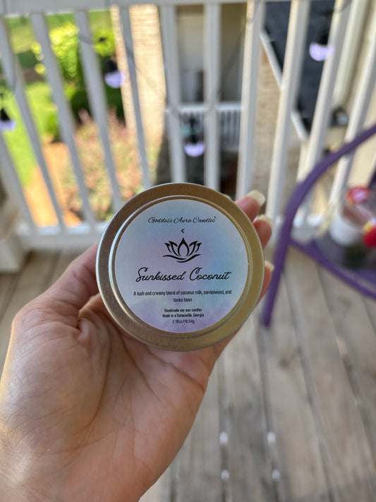 Sunkissed Coconut Soy Wax 4oz Candle